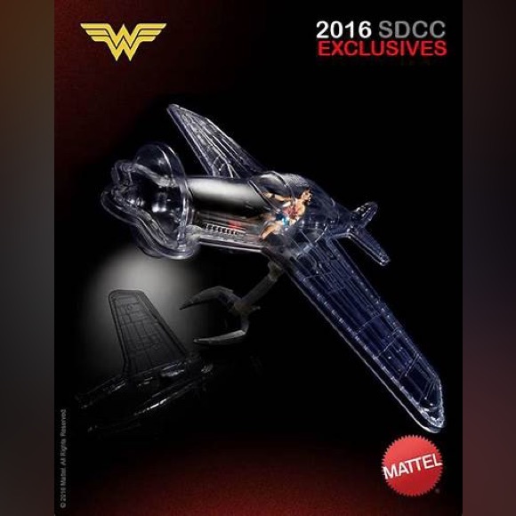 NWT NRFB 🎉HP🎉 Wonder Woman Invisible Jet and Figure 75th Anniversary SDCC 2016 - Picture 1 of 10